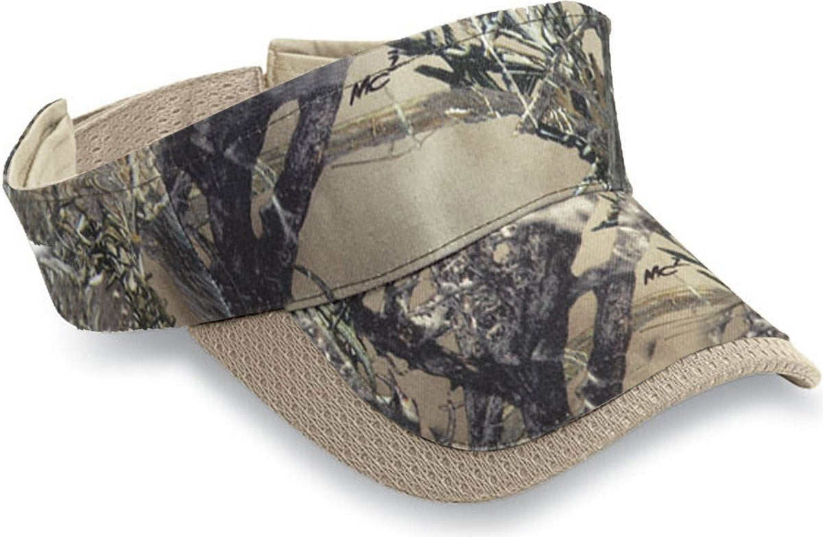 Cobra Cap Tt-vis 3 Panel Polyester True Timber Visor - Mc2 Khaki - Mc2khaki
