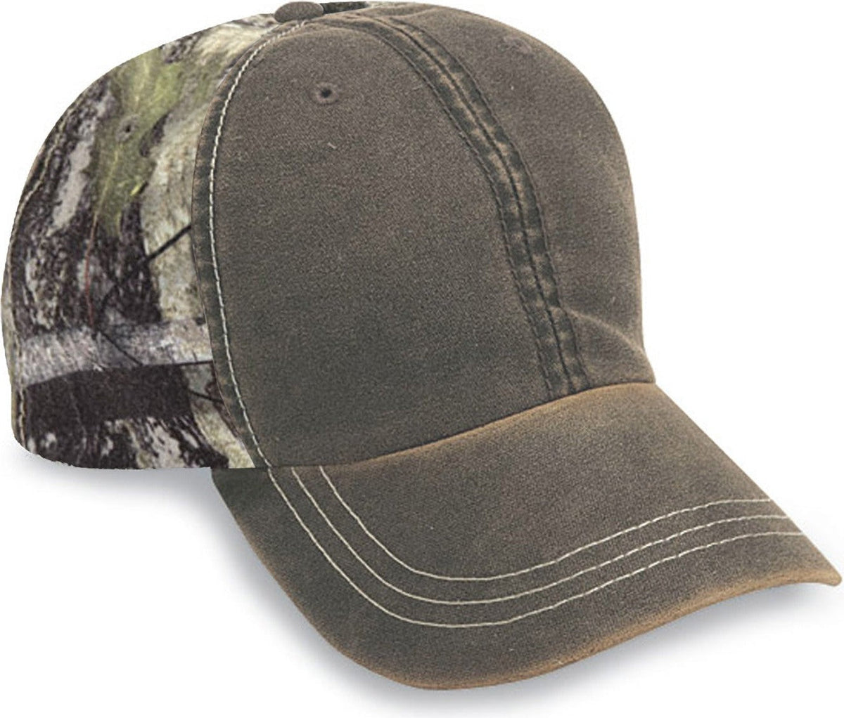 Cobra Cap Tt-wea 6 Panel Weatheredwashed with - Army Green Nc Camo