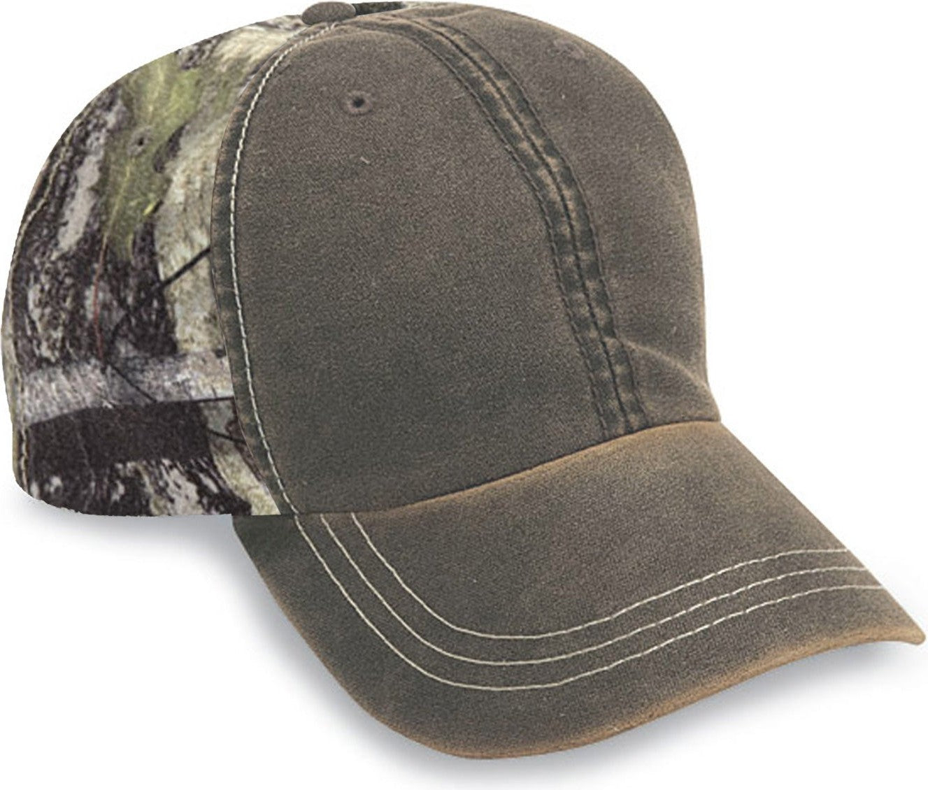 Cobra Cap Tt-wea 6 Panel Weatheredwashed with - Army Green Nc Camo