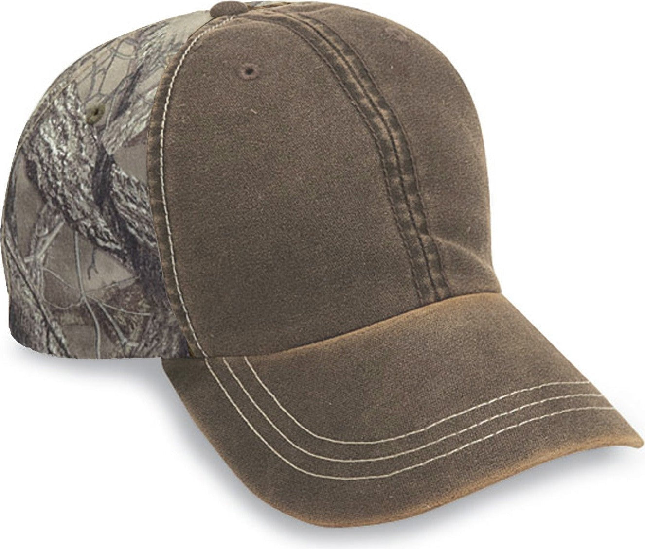 Cobra Cap Tt-wea 6 Panel Weatheredwashed with - Brown Htcf Camo