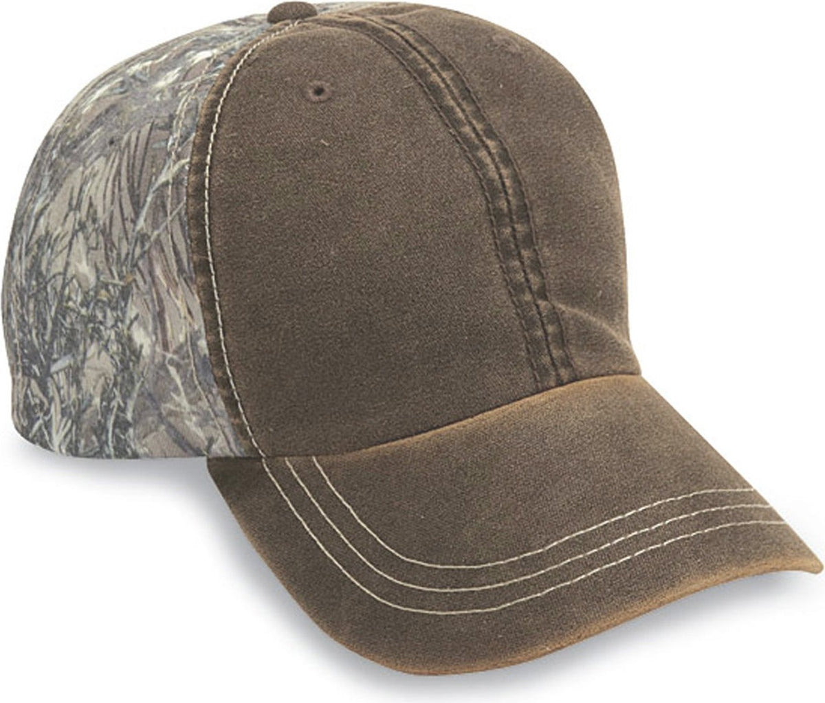 Cobra Cap Tt-wea 6 Panel Weatheredwashed with - Brown Mc2 Camo