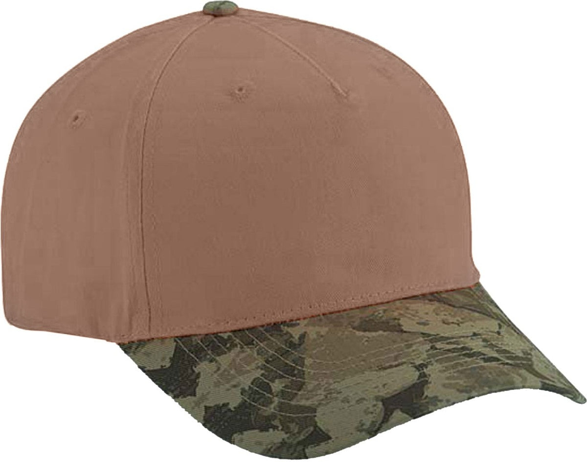 Cobra Cap Ttv-c 5 Panel Twill Camo Looptape - Caramel Bs