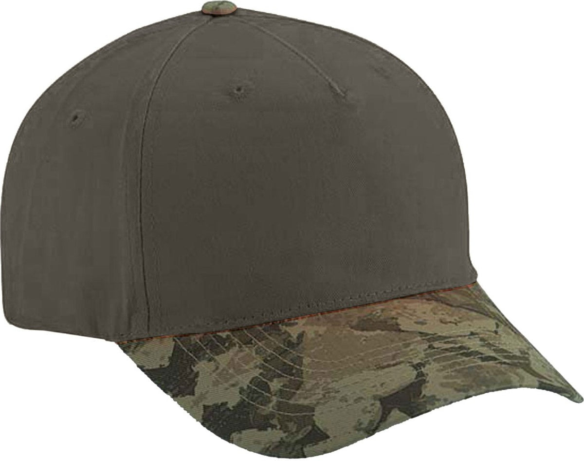 Cobra Cap Ttv-c 5 Panel Twill Camo Looptape - Olive Bs