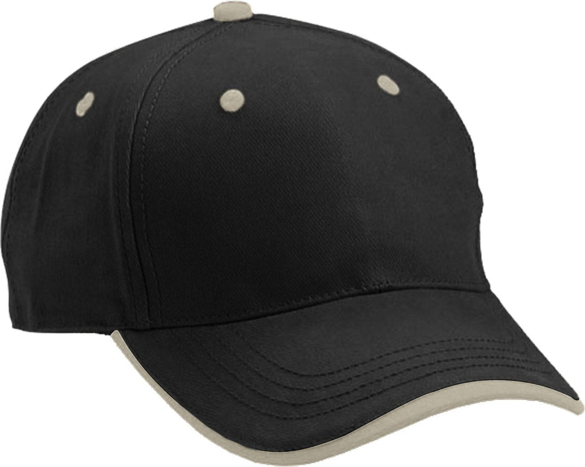 Cobra Cap Tws 5 Panel Wave Sandwich - Black Khaki