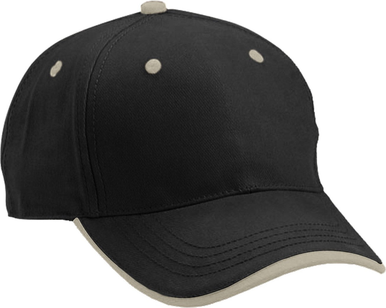 Cobra Cap Tws 5 Panel Wave Sandwich - Black Khaki