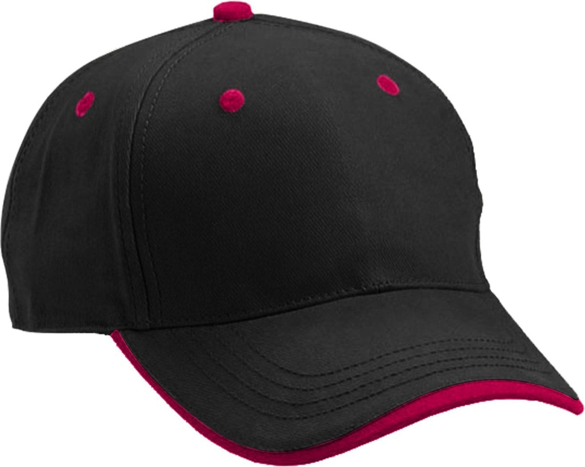 Cobra Cap Tws 5 Panel Wave Sandwich - Black Red