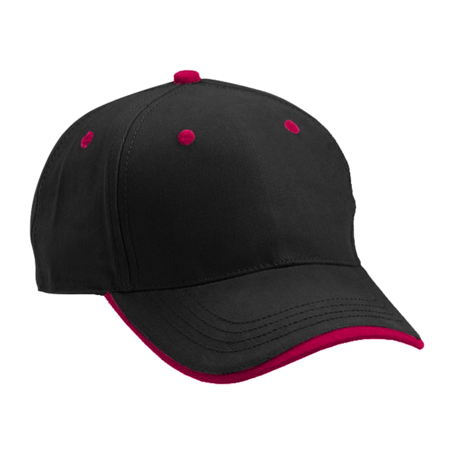 Cobra Cap Tws 5 Panel Wave Sandwich - Black Red