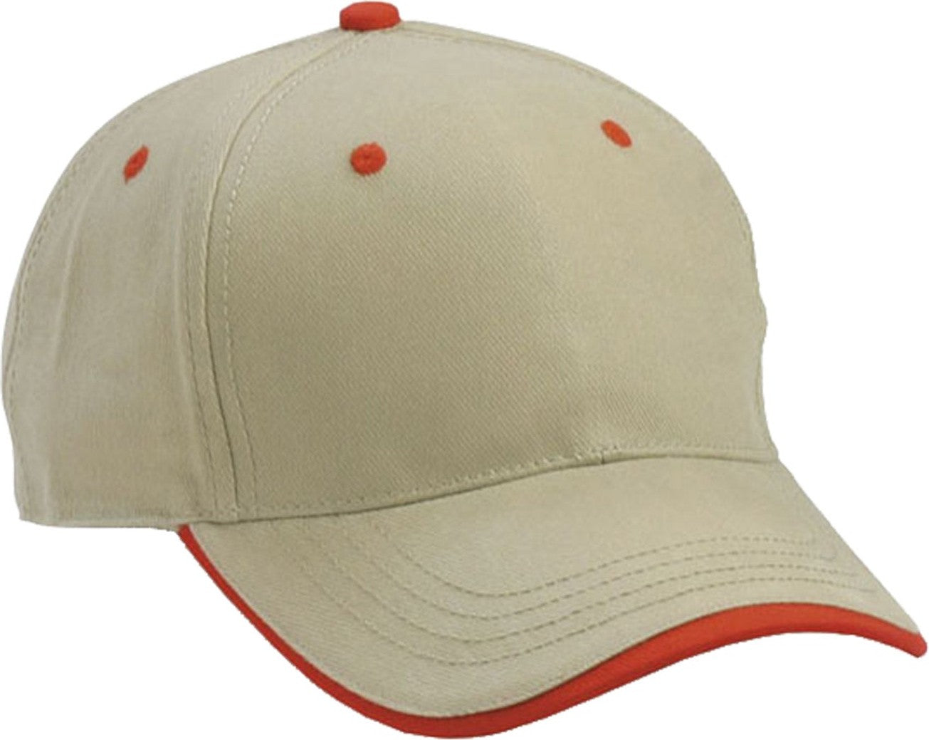 Cobra Cap Tws 5 Panel Wave Sandwich - Khaki Red