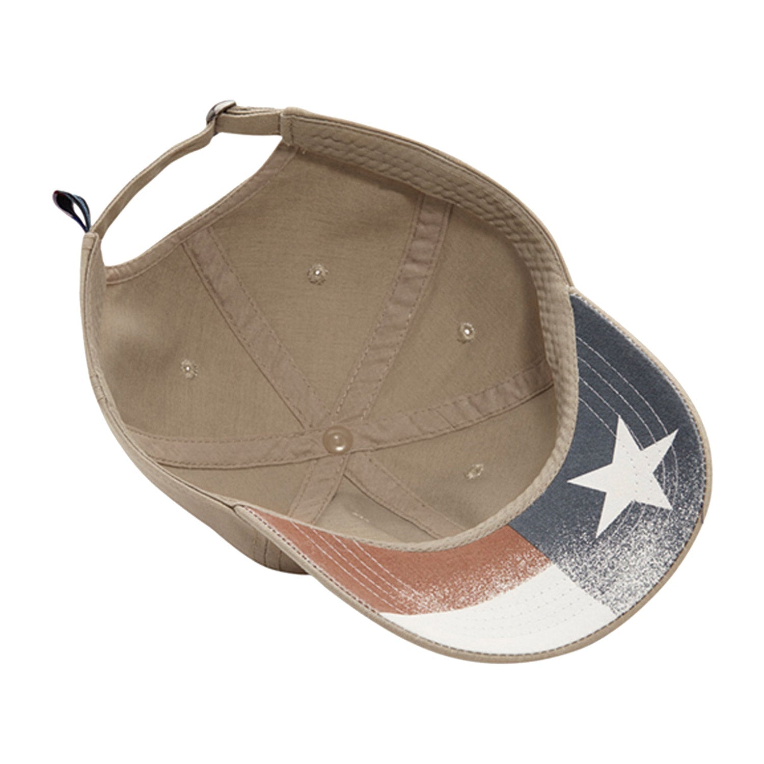 Cobra Cap Tx-gpr Gap Style Chino Washed Relaxed - Khaki Texas Flag