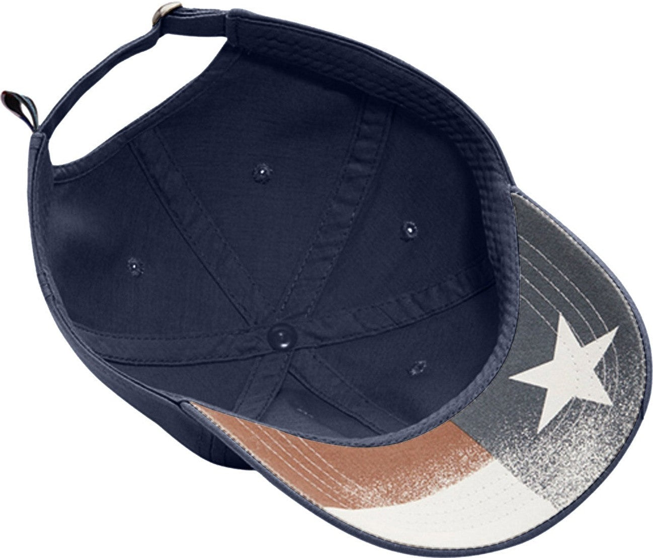 Cobra Cap Tx-gpr Gap Style Chino Washed Relaxed - Navy Texas Flag