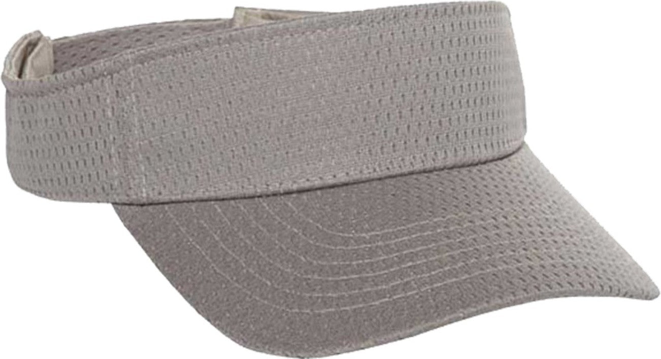 Cobra Cap Vis-m Athletic Jersey Mesh Visor - Gray