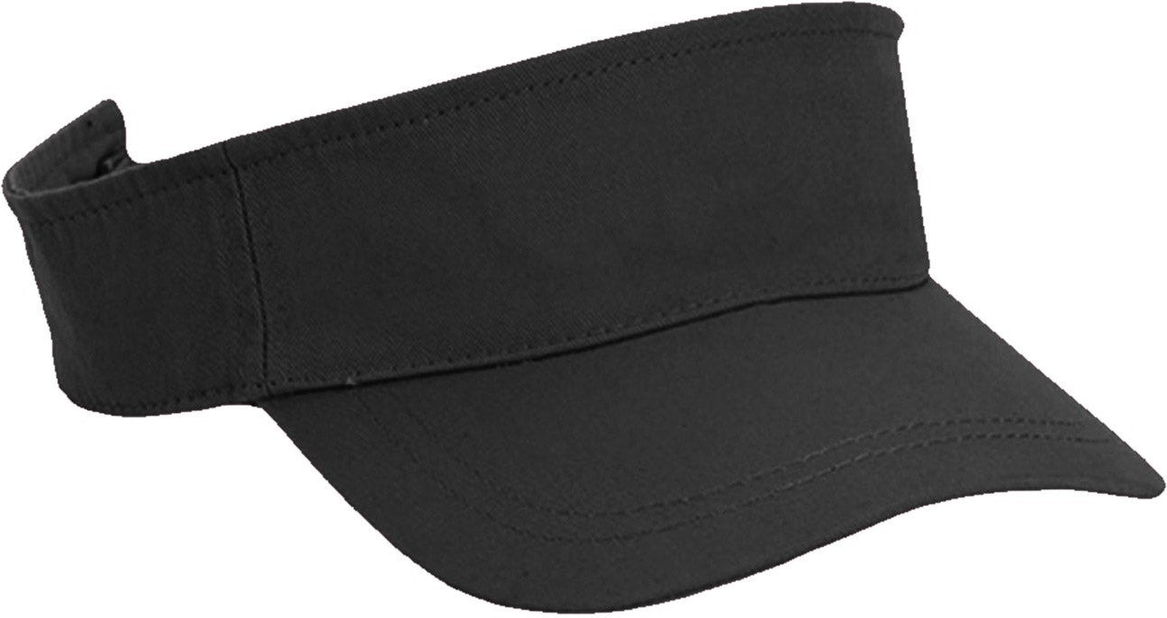 Cobra Cap Vis-w Garment Washed Cotton Visor - Black