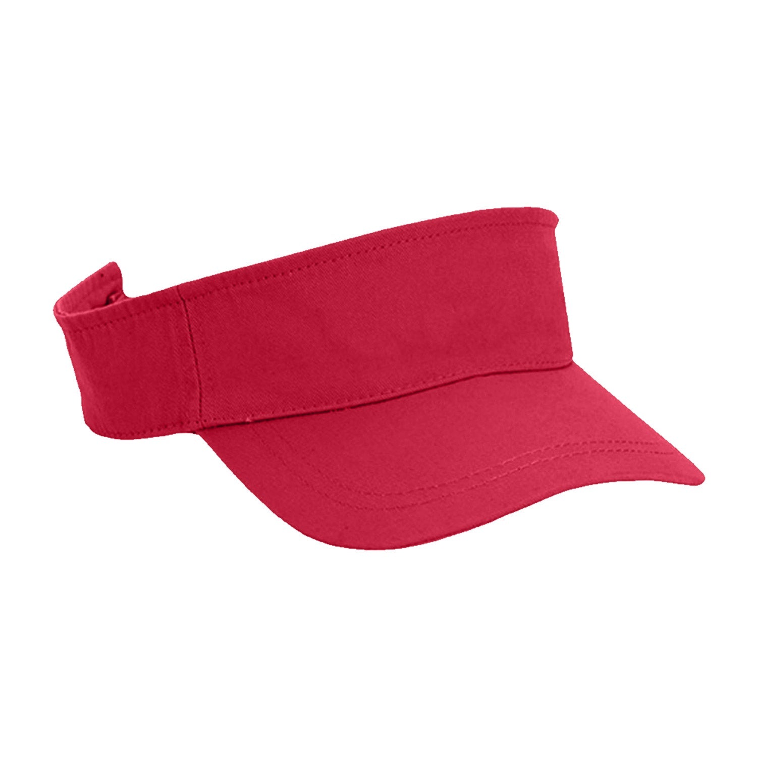 Cobra Cap Vis-w Garment Washed Cotton Visor - Bright Red
