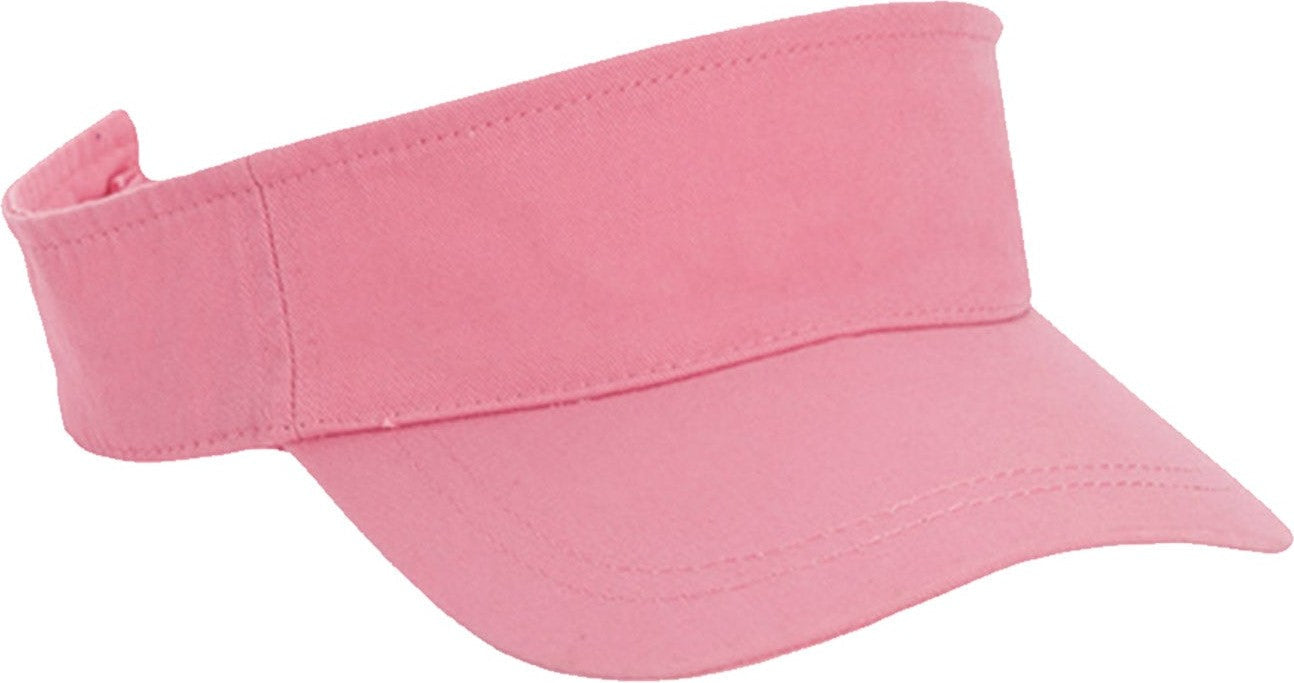 Cobra Cap Vis-w Garment Washed Cotton Visor - Charity Pink