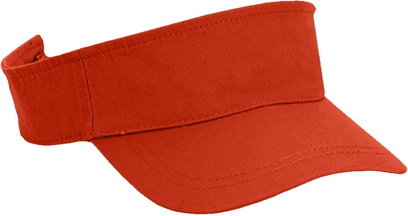 Cobra Cap Vis-w Garment Washed Cotton Visor - Orange