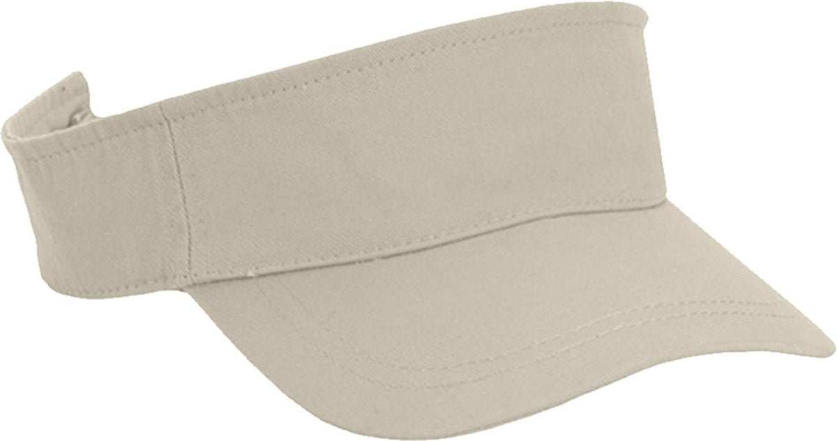 Cobra Cap Vis-w Garment Washed Cotton Visor - Stone