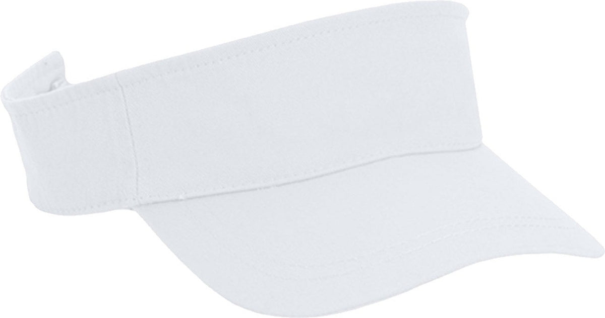 Cobra Cap Vis-w Garment Washed Cotton Visor - White