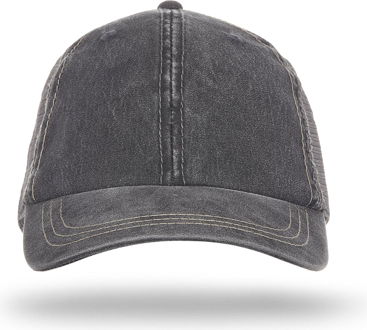 Cobra Cap Wc-m 6 Panel Weatherwashed with - Charcoal
