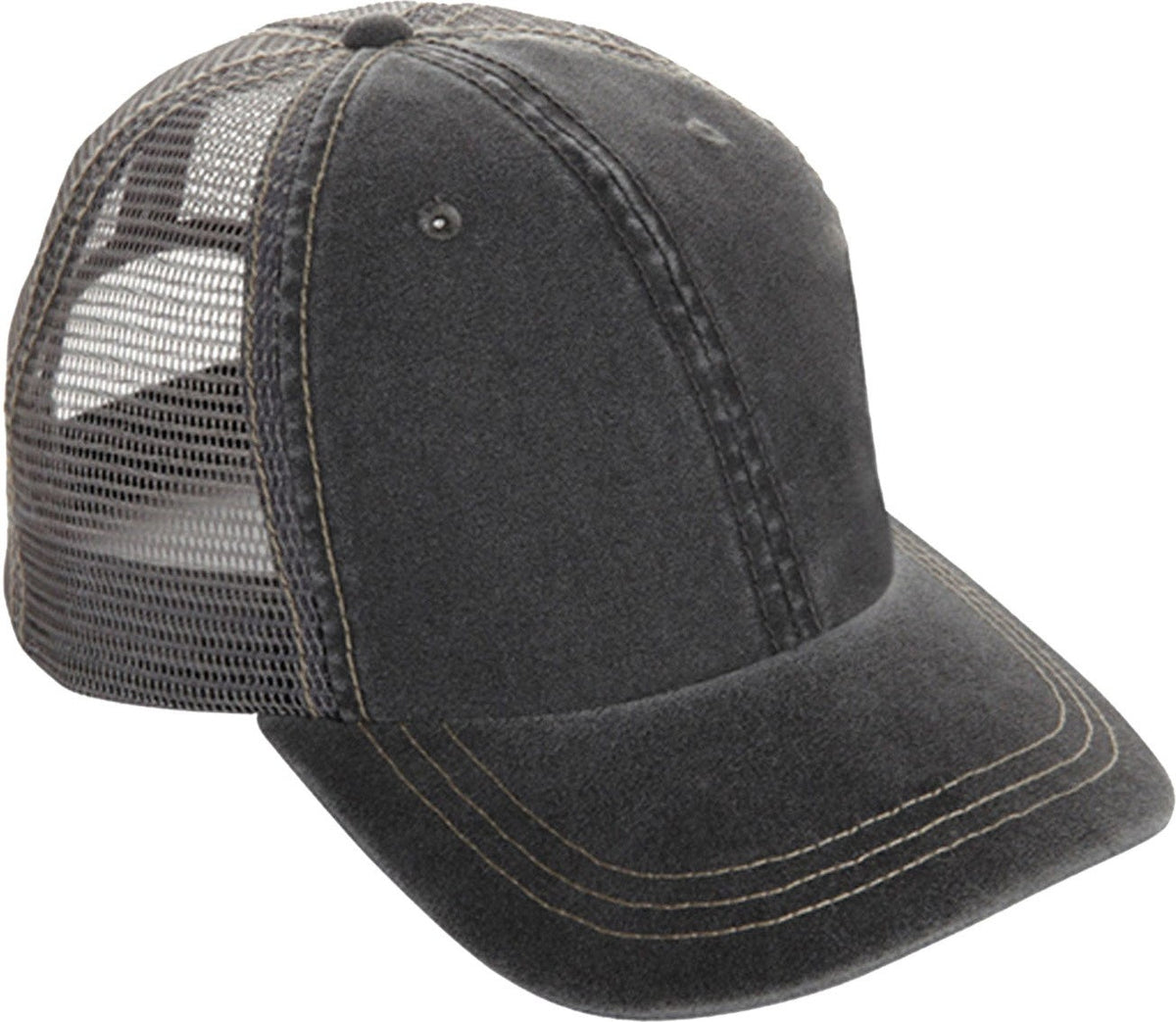 Cobra Cap Wc-m 6 Panel Weatherwashed with - Charcoal