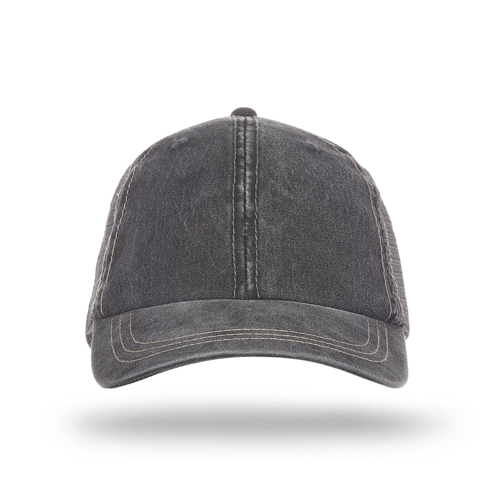 Cobra Cap Wc-m 6 Panel Weatherwashed with - Charcoal