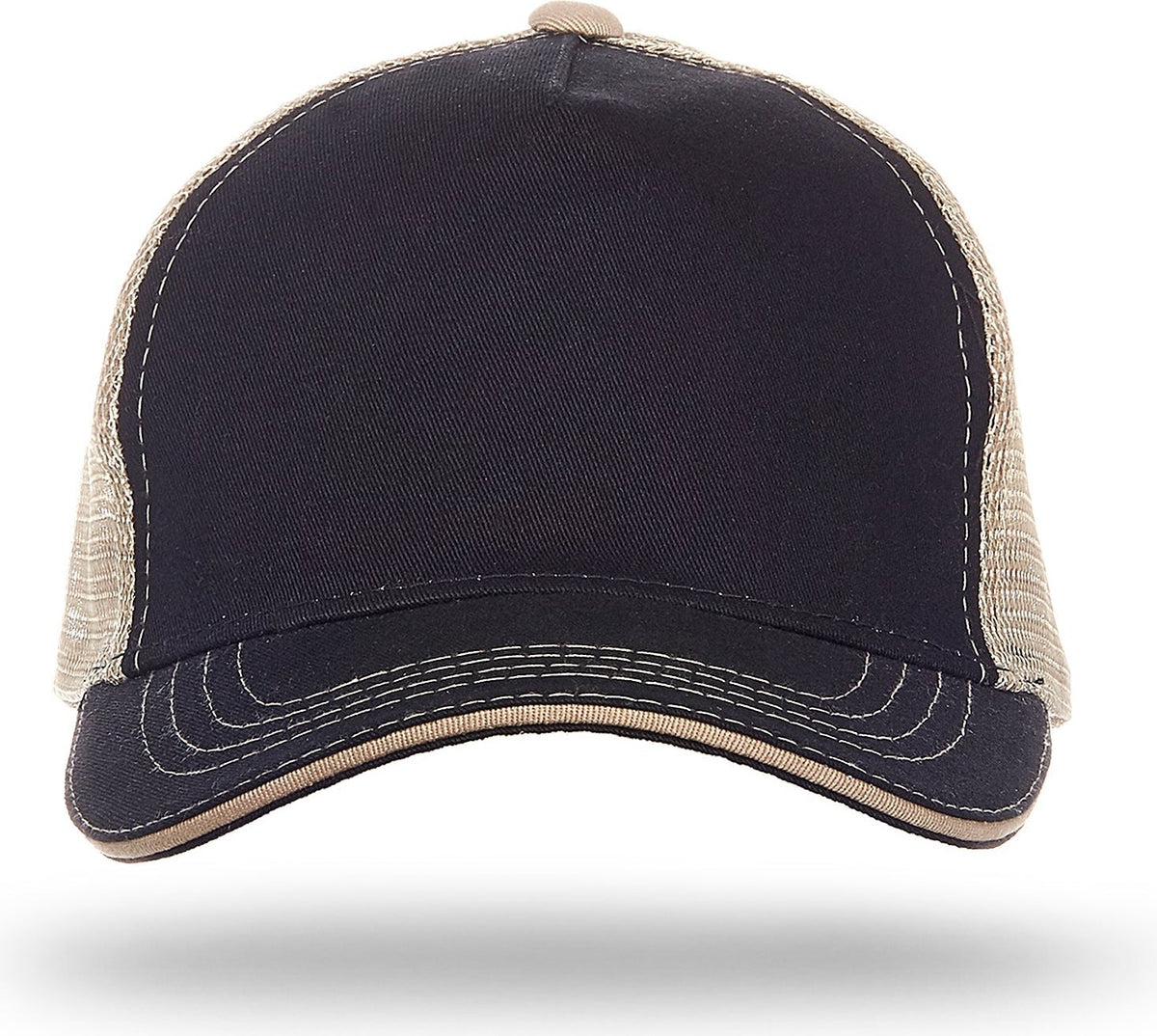 Cobra Cap Wm-5 5 Panel Washed Twill/soft Mesh - Black Khaki