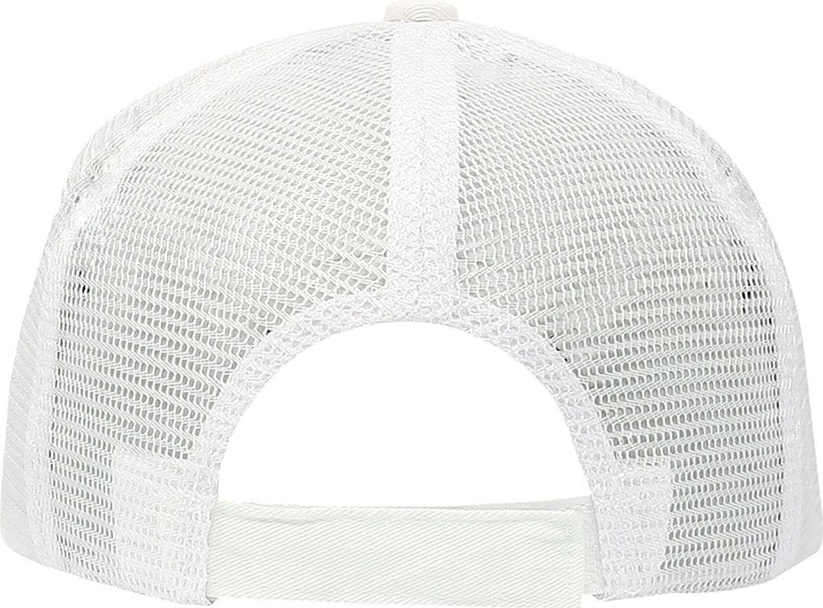 Cobra Cap Wm-5 5 Panel Washed Twill/soft Mesh - Black White