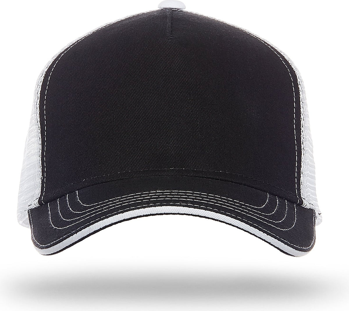 Cobra Cap Wm-5 5 Panel Washed Twill/soft Mesh - Black White