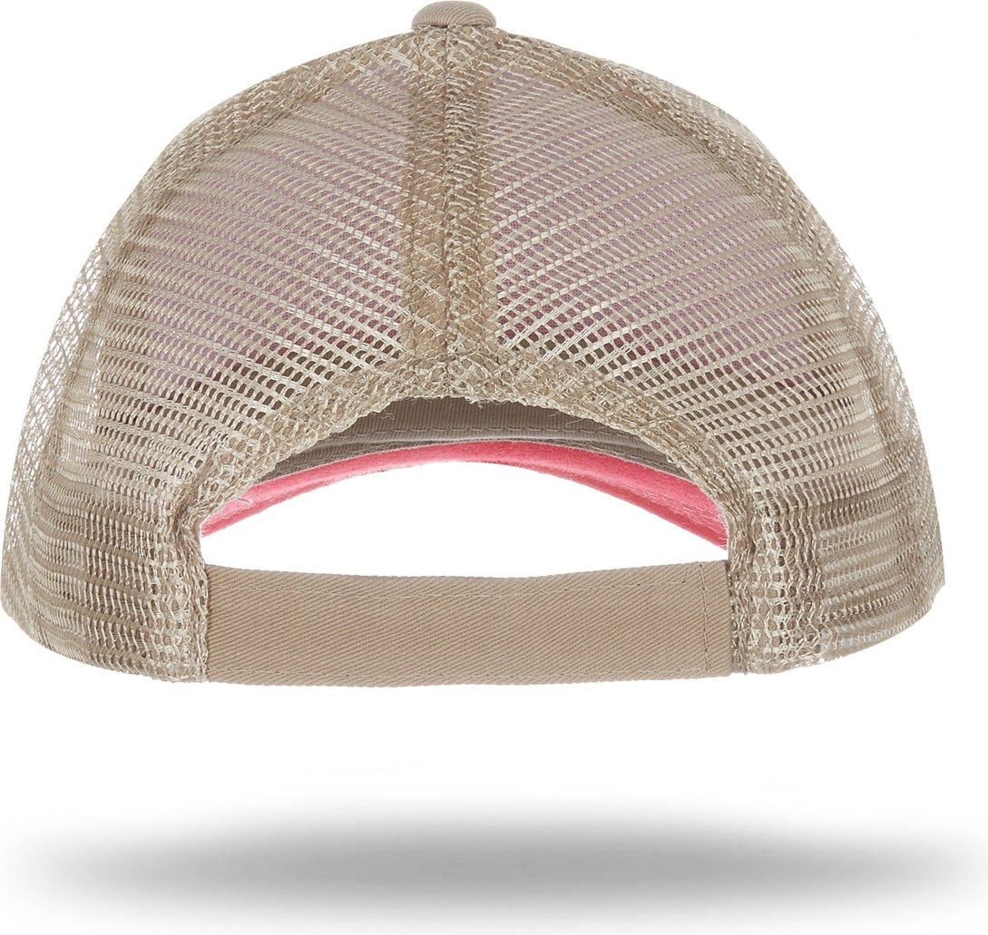 Cobra Cap Wm-5 5 Panel Washed Twill/soft Mesh - Brightred Khaki - Brightredkhaki