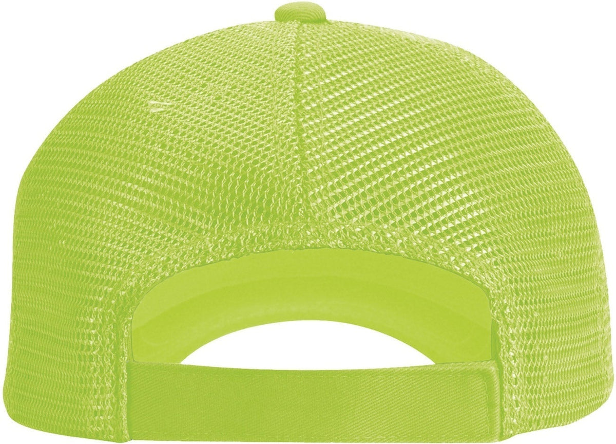 Cobra Cap Wm-5 5 Panel Washed Twill/soft Mesh - Charcoal Neon Yellow
