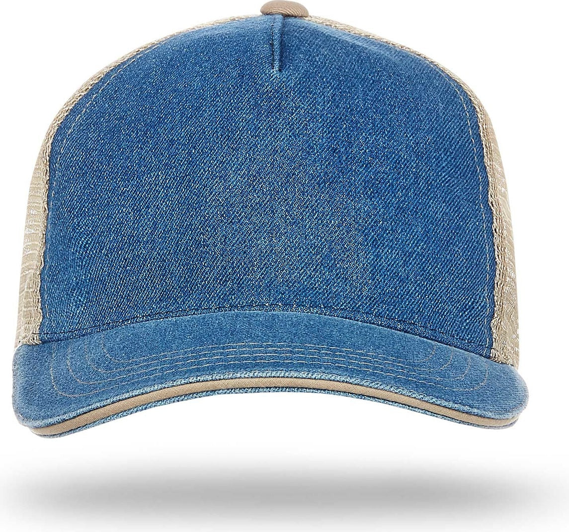 Cobra Cap Wm-5 5 Panel Washed Twill/soft Mesh - Denim Khaki