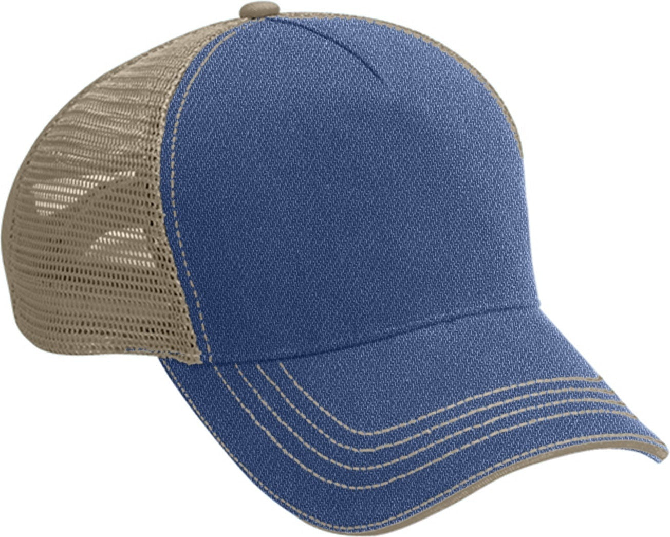 Cobra Cap Wm-5 5 Panel Washed Twill/soft Mesh - Denim Khaki