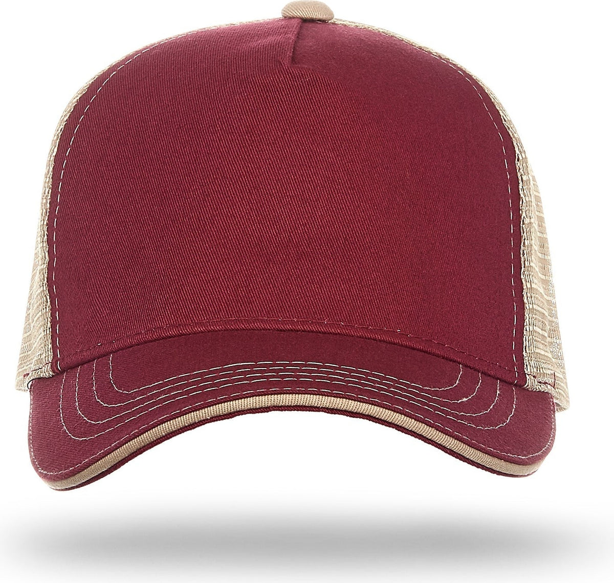 Cobra Cap Wm-5 5 Panel Washed Twill/soft Mesh - Maroon Khaki