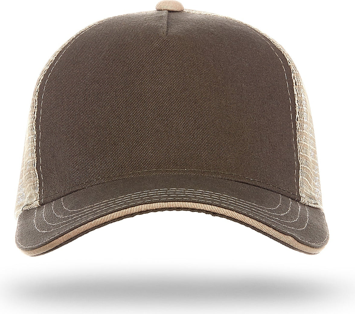 Cobra Cap Wm-5 5 Panel Washed Twill/soft Mesh - Olive Khaki