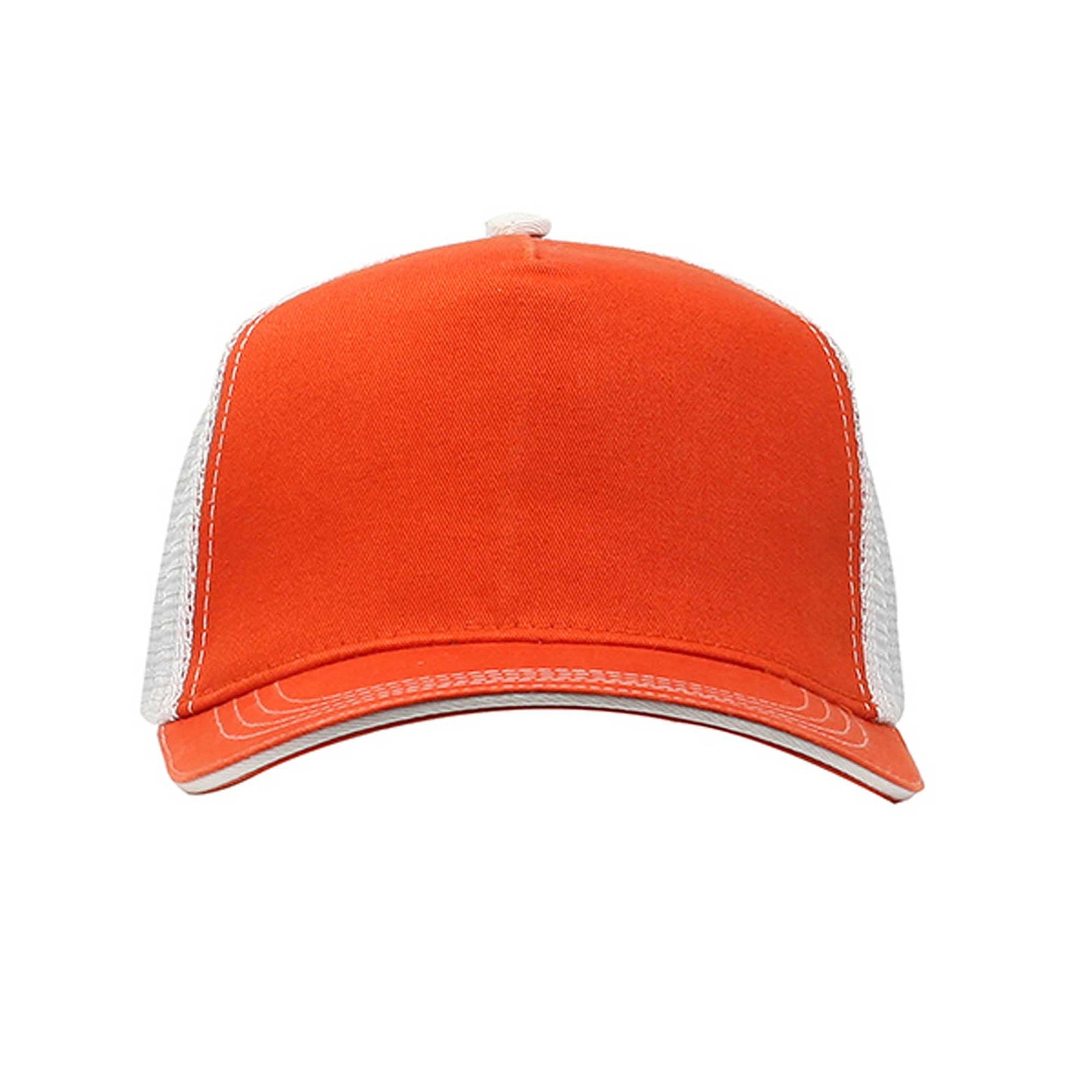Cobra Cap Wm-5 5 Panel Washed Twill/soft Mesh - Orange White