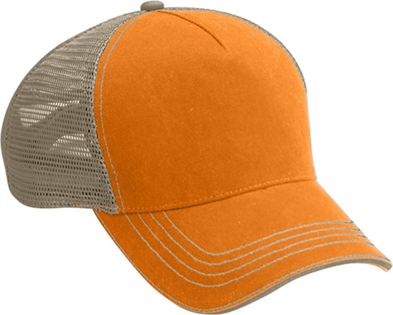Cobra Cap Wm-5 5 Panel Washed Twill/soft Mesh - Tennessee Orange Khaki