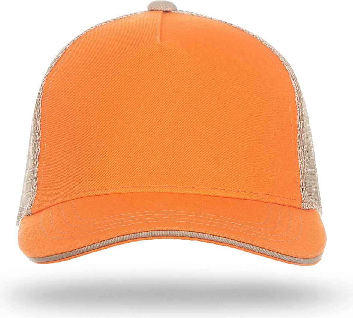 Cobra Cap Wm-5 5 Panel Washed Twill/soft Mesh - Tennessee Orange Khaki