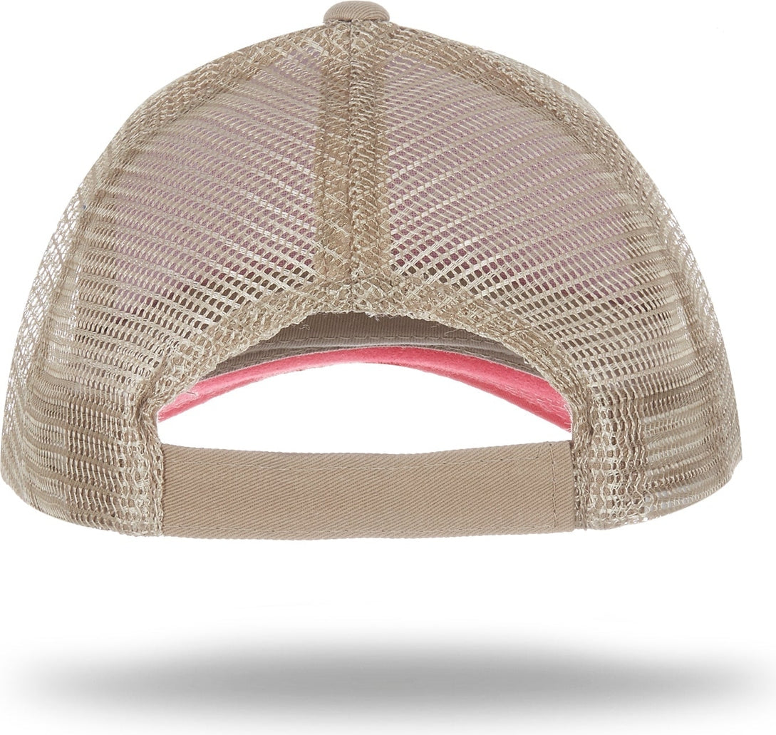 Cobra Cap Wm-6 6 Panel Washed Twill/soft Mesh - Brightred Khaki