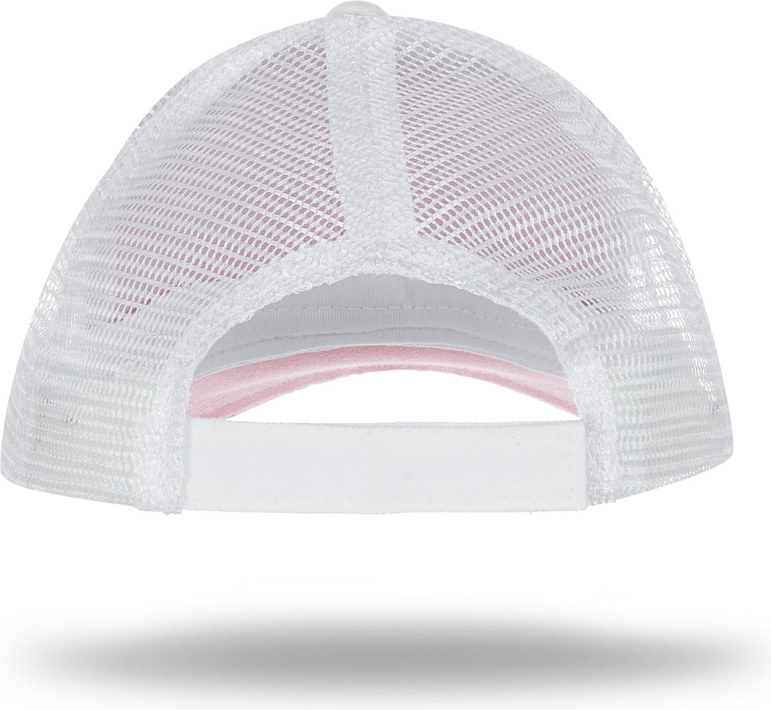 Cobra Cap Wm-6 6 Panel Washed Twill/soft Mesh - Candy Pink White