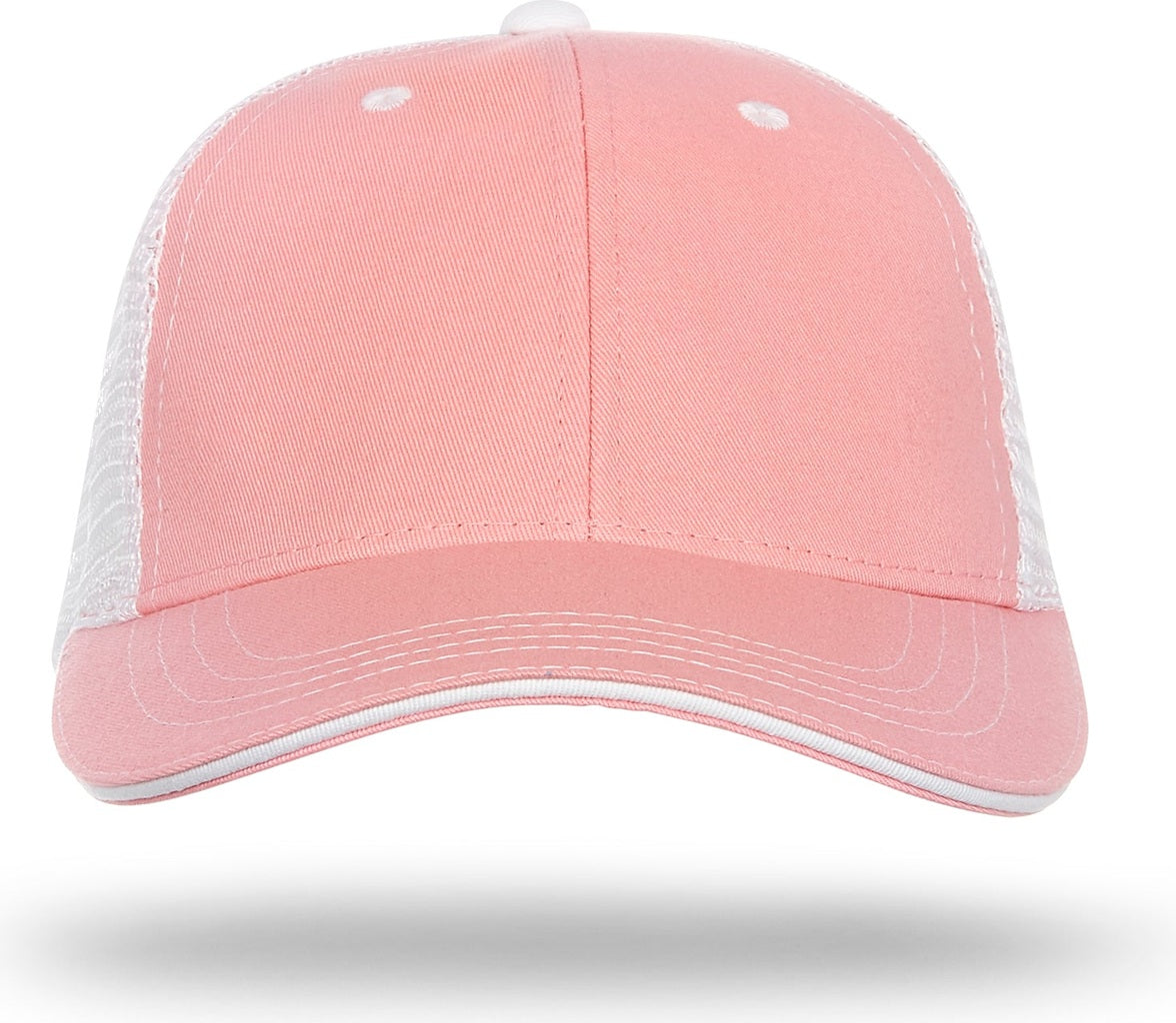 Cobra Cap Wm-6 6 Panel Washed Twill/soft Mesh - Candy Pink White