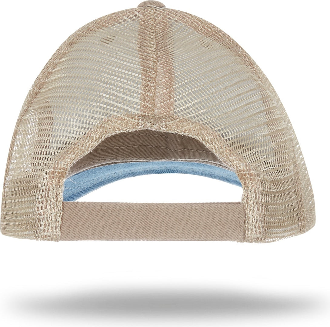 Cobra Cap Wm-6 6 Panel Washed Twill/soft Mesh - Denim Khaki