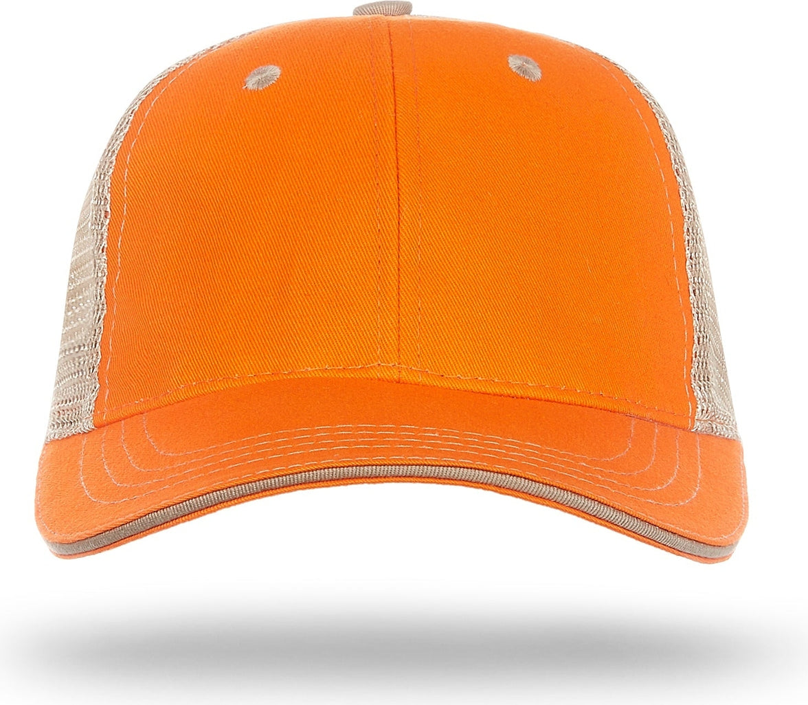 Cobra Cap Wm-6 6 Panel Washed Twill/soft Mesh - Tennessee Orange Khaki