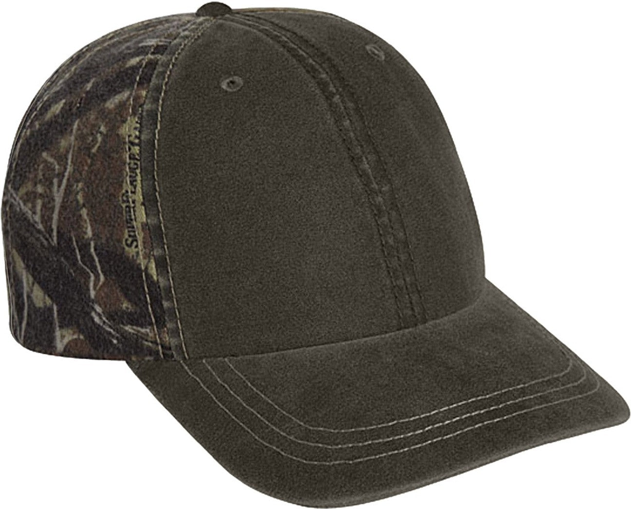Cobra Cap Wsg-c 6 Panel Weatherwashed with - Army Green Superflauge