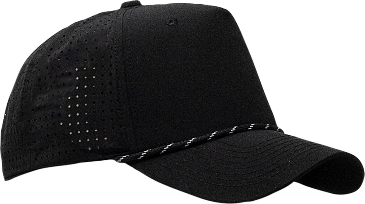 Cobra Cap Xfr 5 Panel Structured Perforated Lasercut Back Mixcolors Rope - Black White