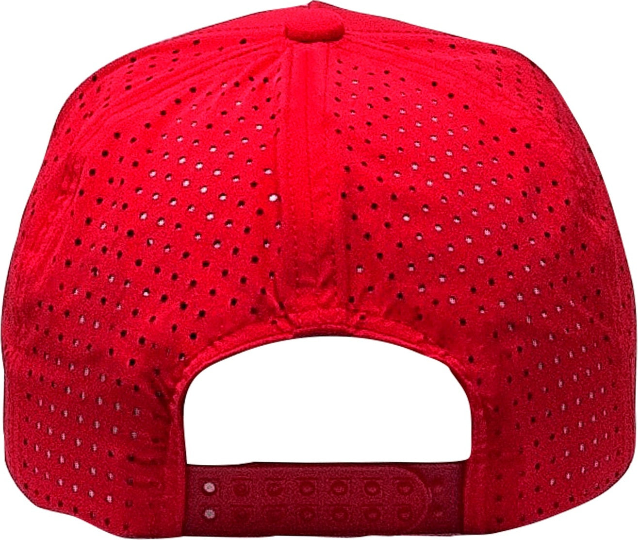 Cobra Cap Xfr 5 Panel Structured Perforated Lasercut Back Mixcolors Rope - Red White