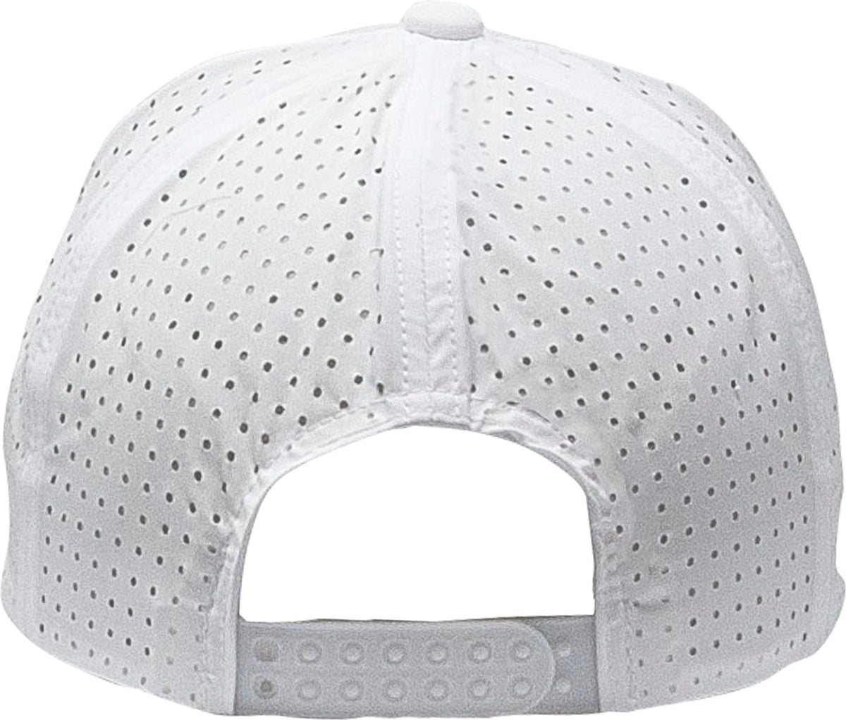 Cobra Cap Xfr 5 Panel Structured Perforated Lasercut Back Mixcolors Rope - White Black