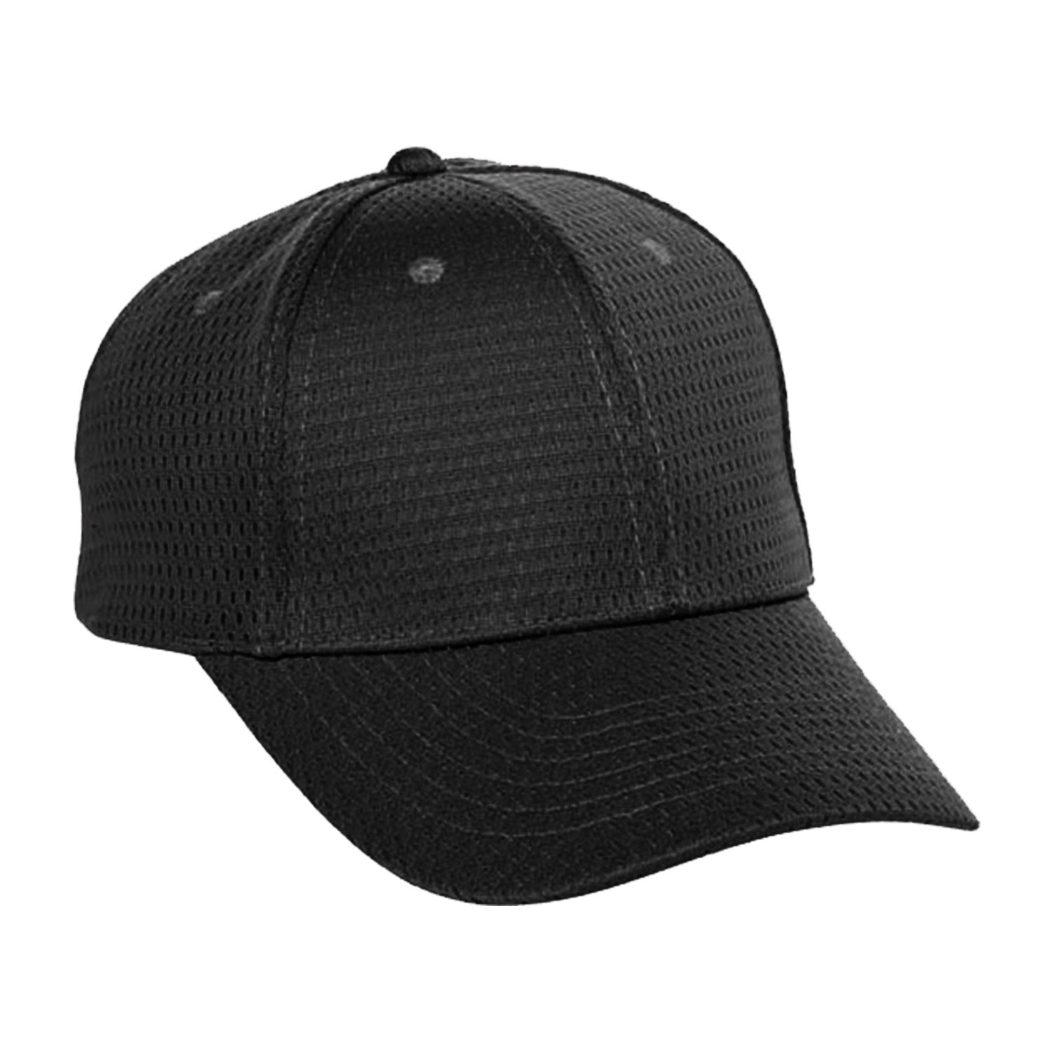 Cobra Cap Yam Youth Athletic Mesh 6 Panel - Black
