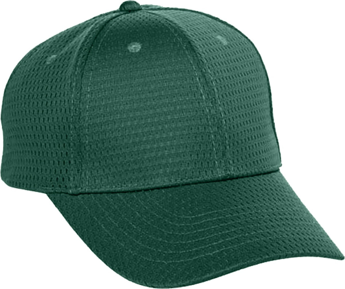 Cobra Cap Yam Youth Athletic Mesh 6 Panel - Dark Green
