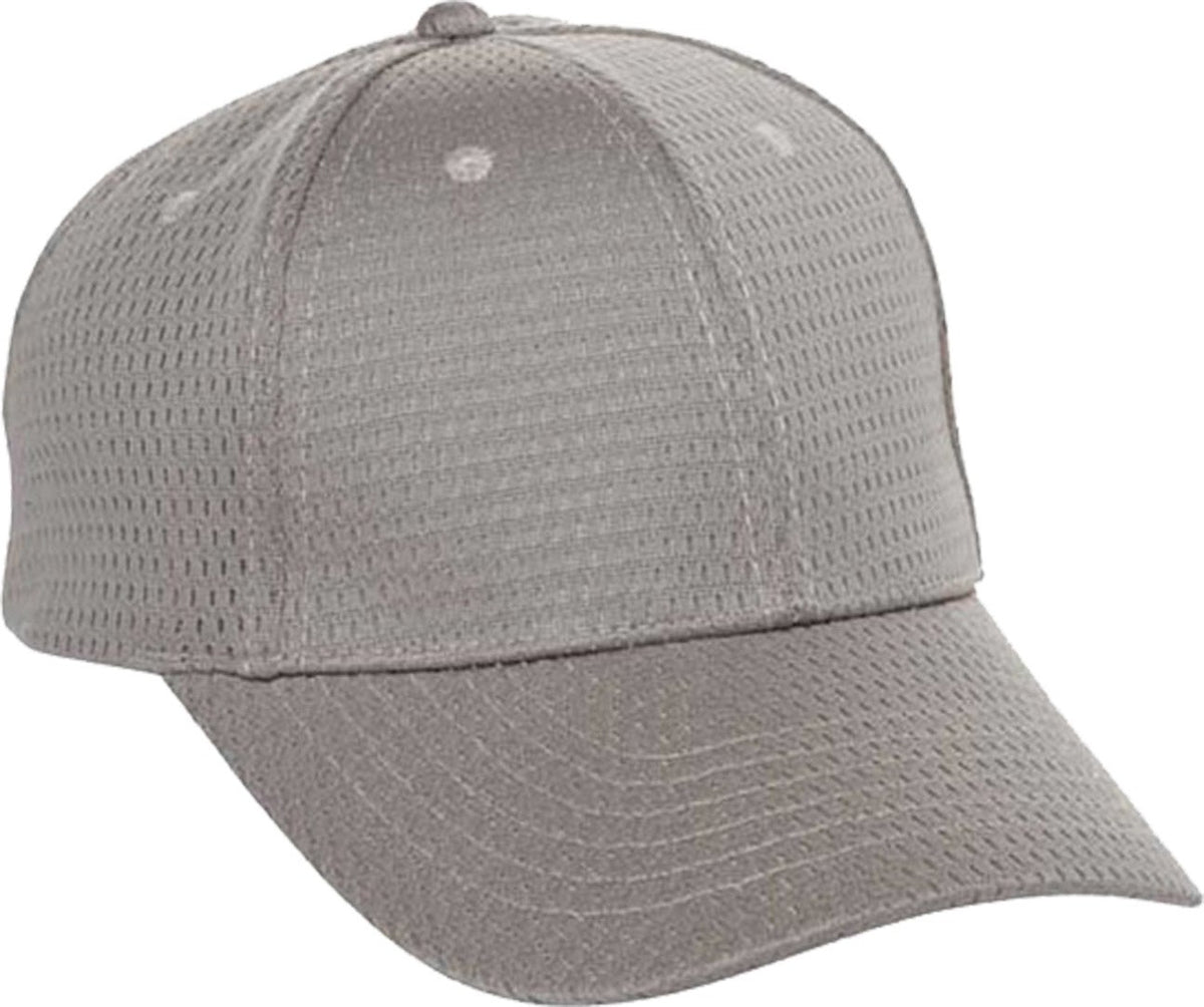 Cobra Cap Yam Youth Athletic Mesh 6 Panel - Gray