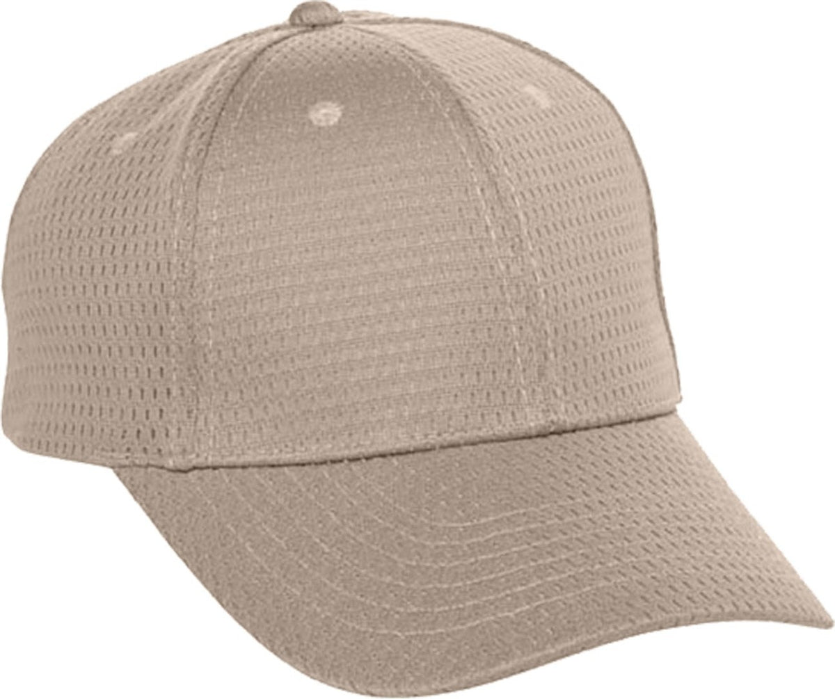 Cobra Cap Yam Youth Athletic Mesh 6 Panel - Khaki