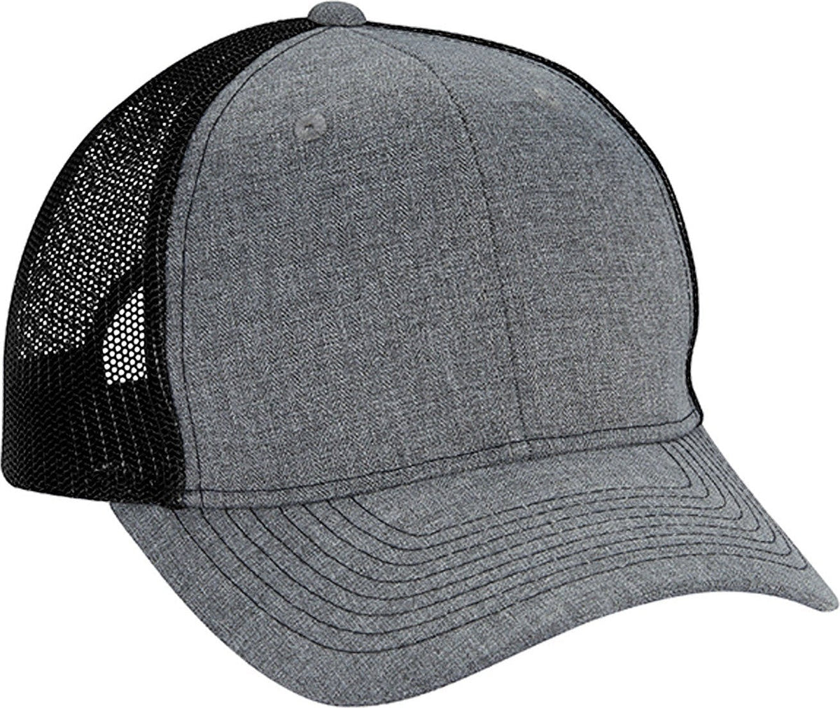 Cobra Cap Yd-6m 6 Panel Yarn Dye Suit Fabric - Charcoal Black